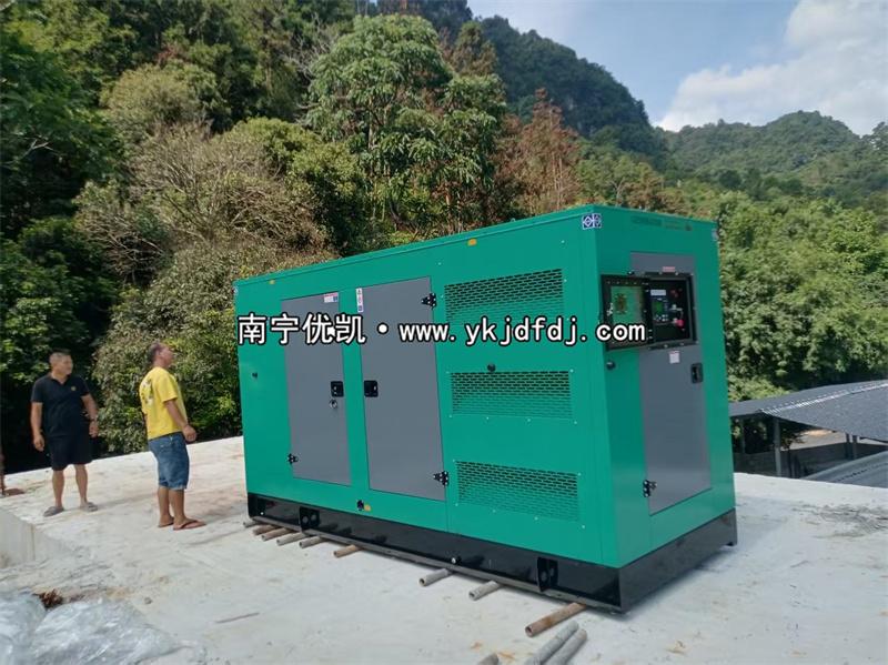 2025年9月5日，崇左項目200kw低噪音柴油發(fā)電機組卸貨試機